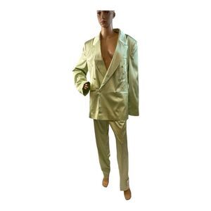 COLLUSION ASOS Women’s Size Small Green Blazer Pants Suit Oversized Two Pieces